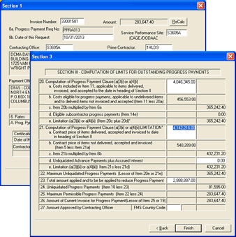 SF1443 Progress Payment Editor